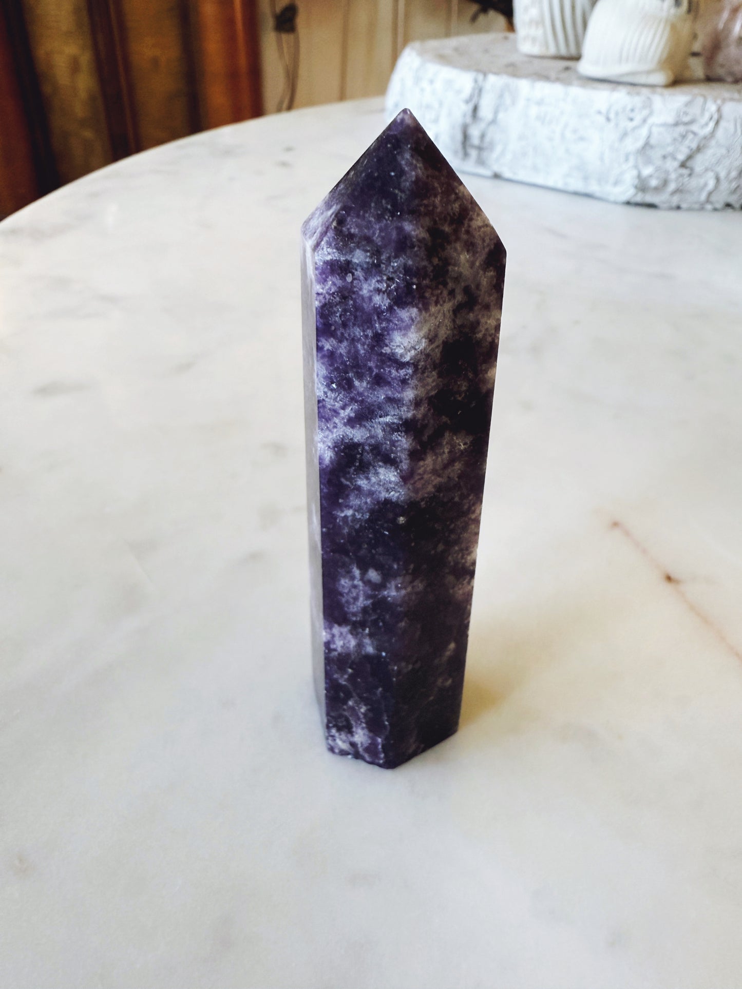 Lepidolite Tower Crystal