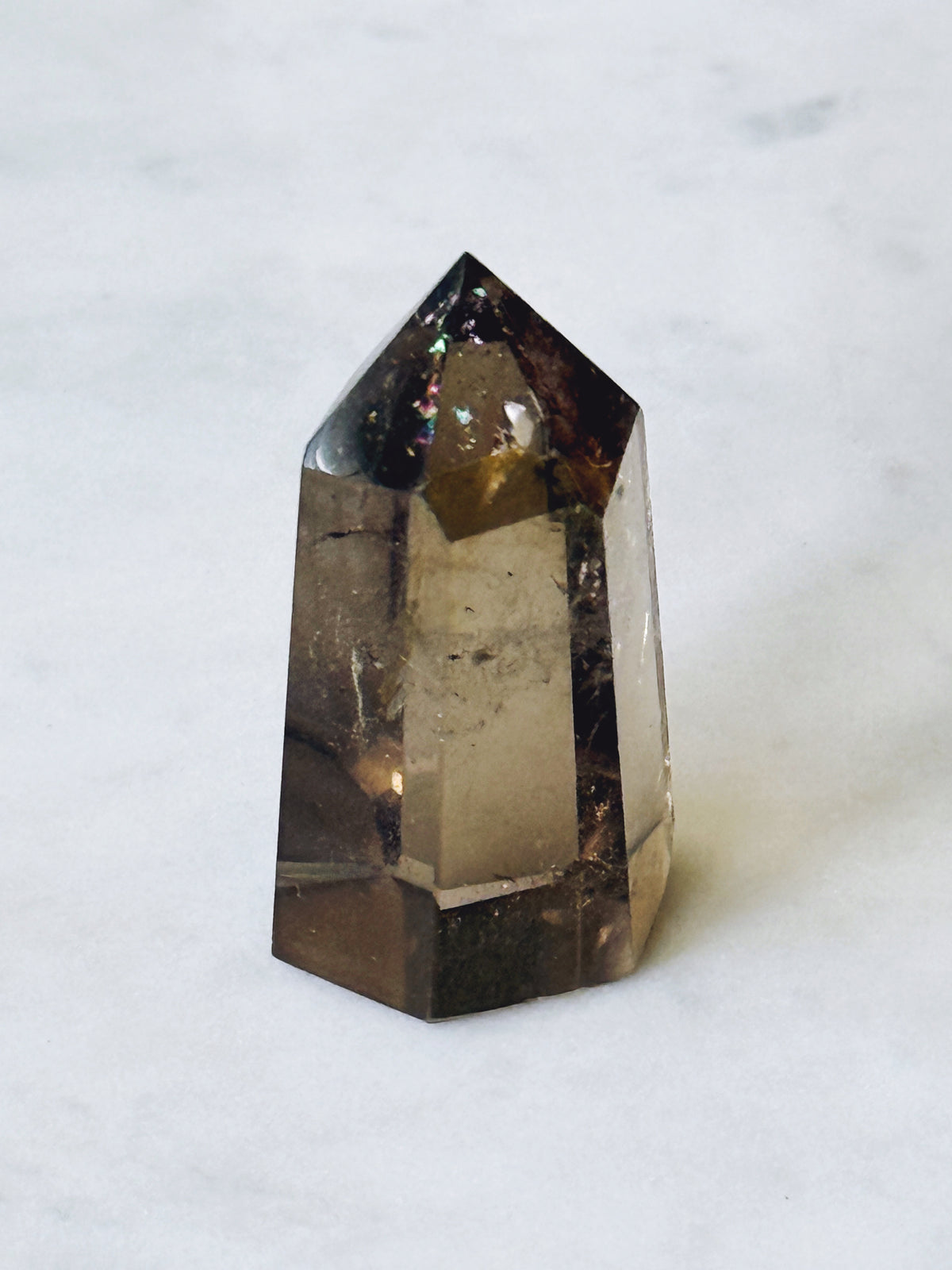 Smoky Yellow Quartz Citrine Tower