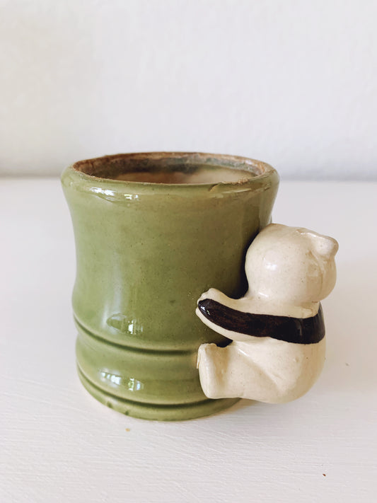 Vintage Panda Bear Planter