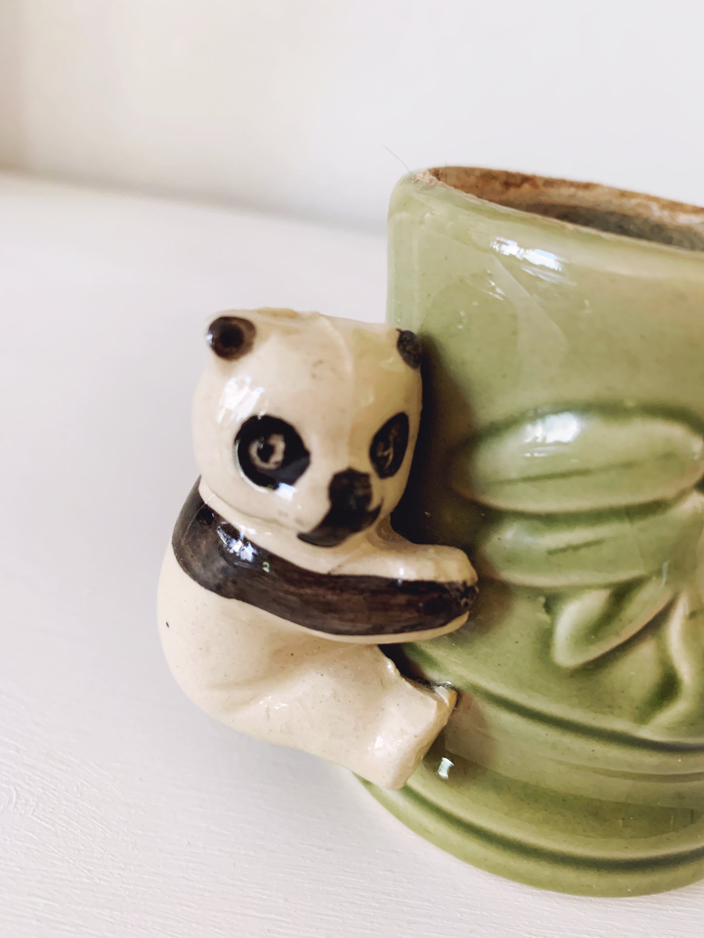 Vintage Panda Bear Planter