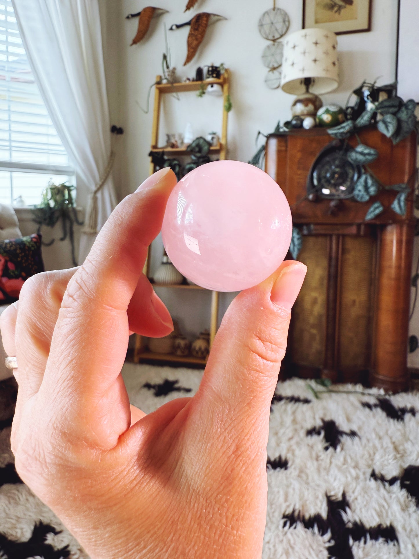 Rose Quartz Pink Small Sphere