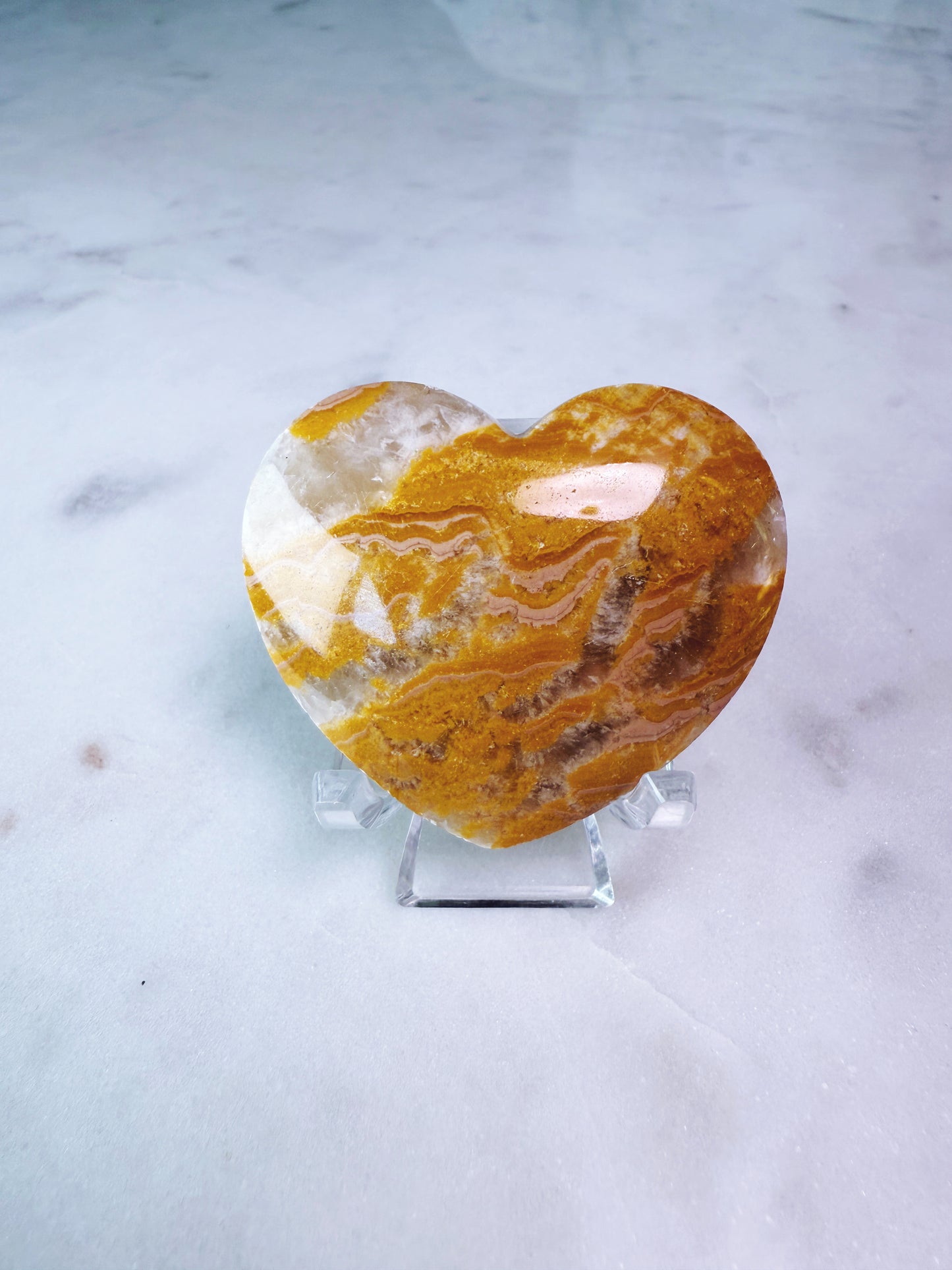 Crazy Lace Agate Crystal Heart
