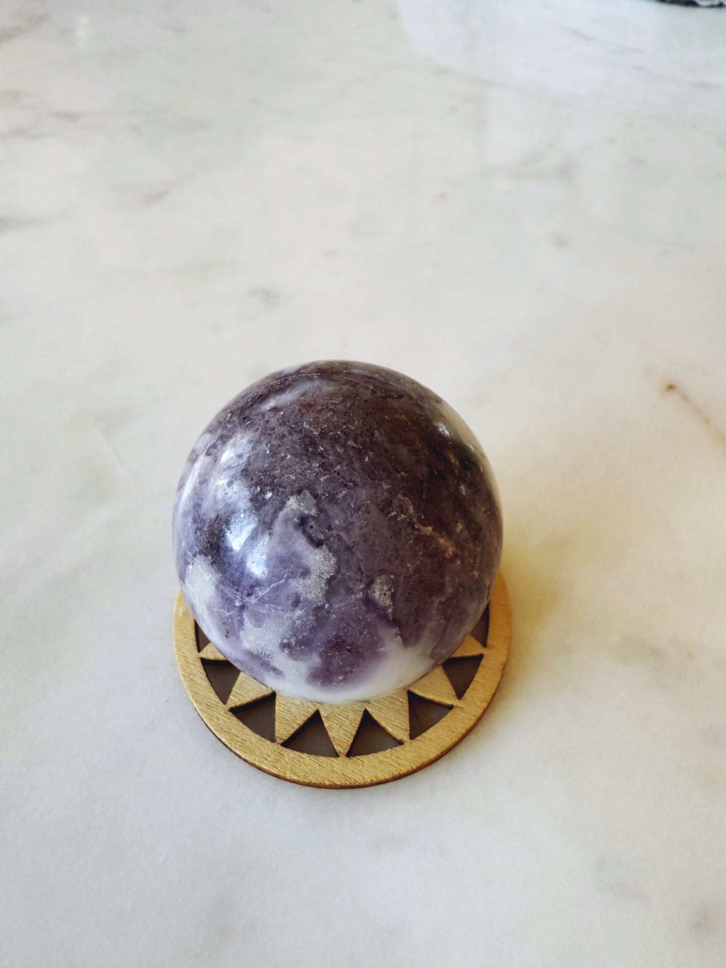 Lepidolite Crystal Sphere