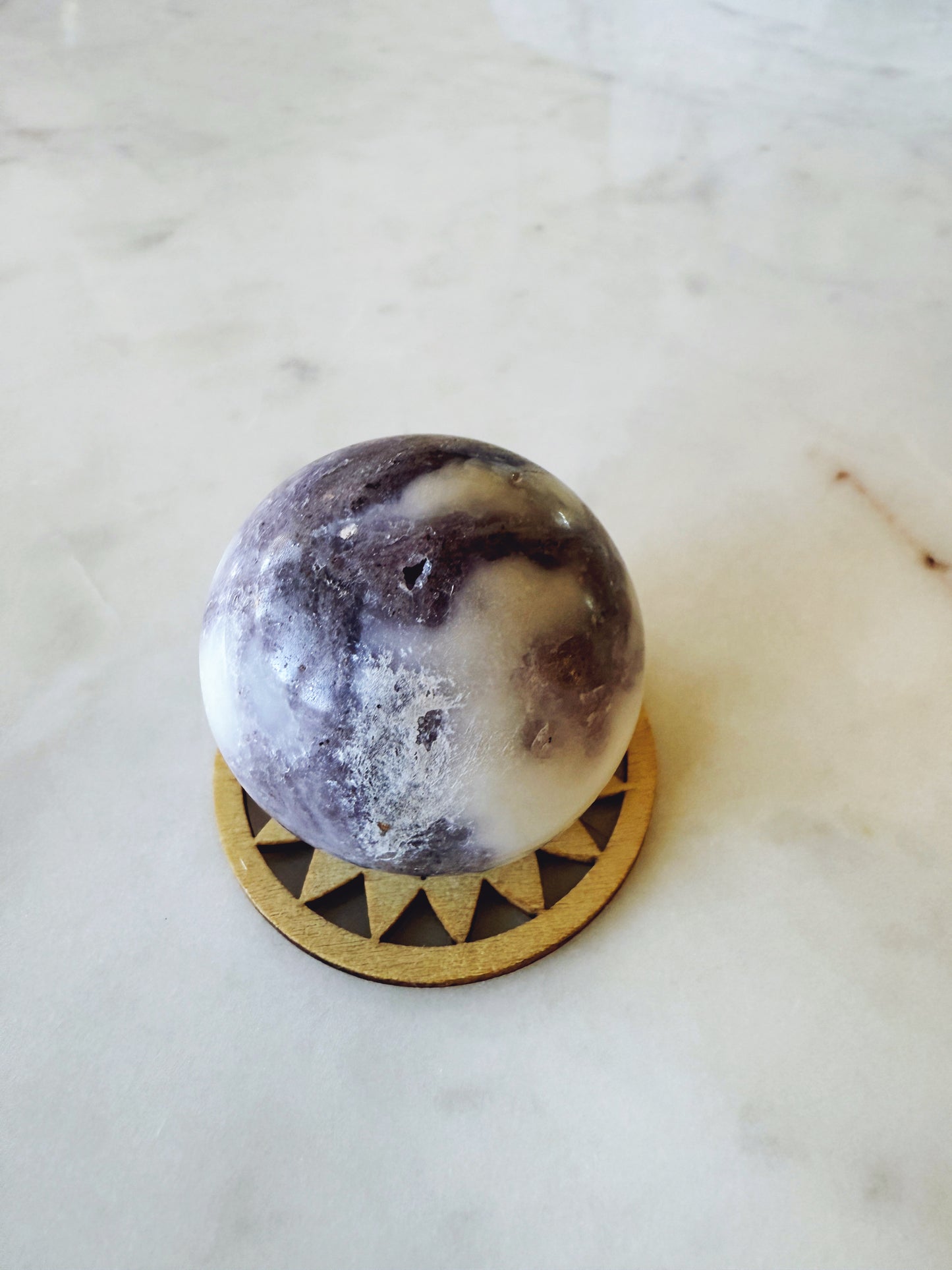 Lepidolite Crystal Sphere