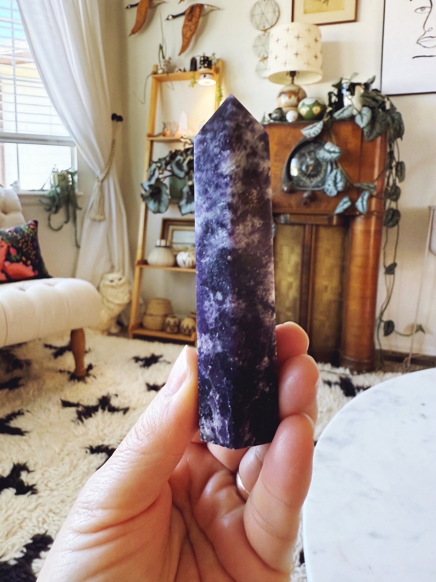 Lepidolite Tower Crystal