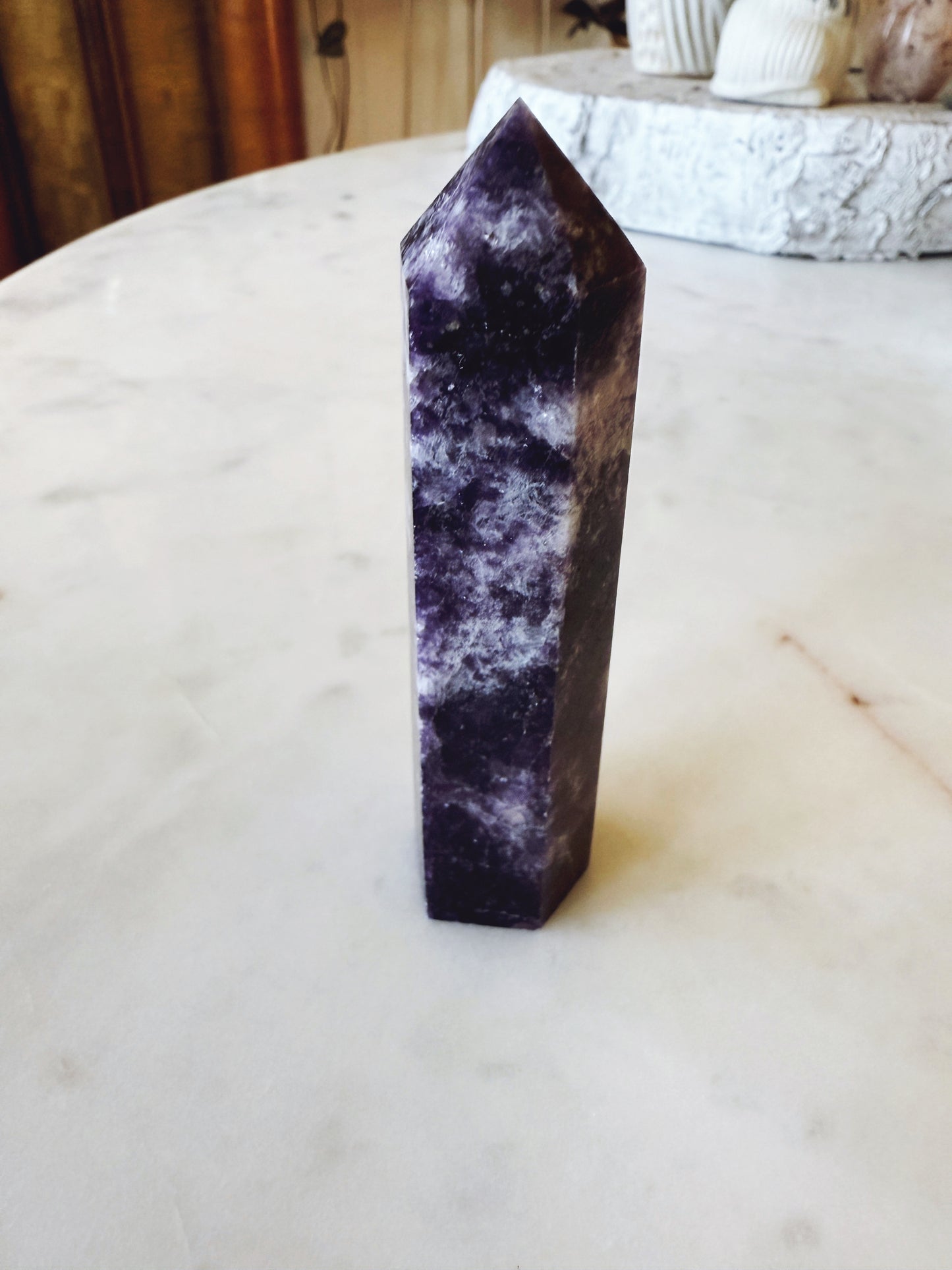 Lepidolite Tower Crystal