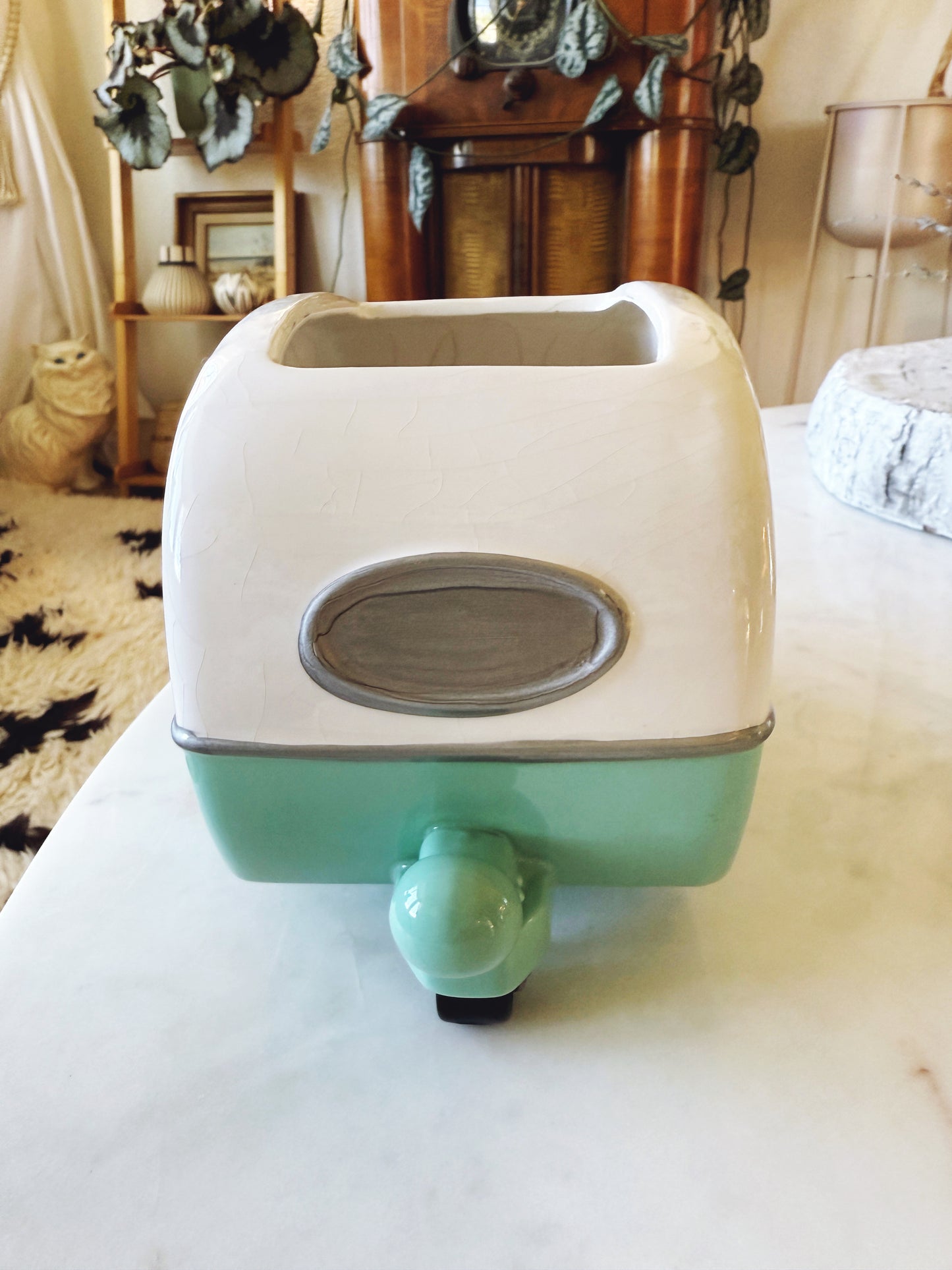 Charming Retro Camper Planter