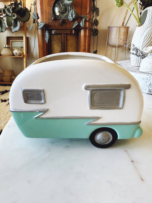 Charming Retro Camper Planter