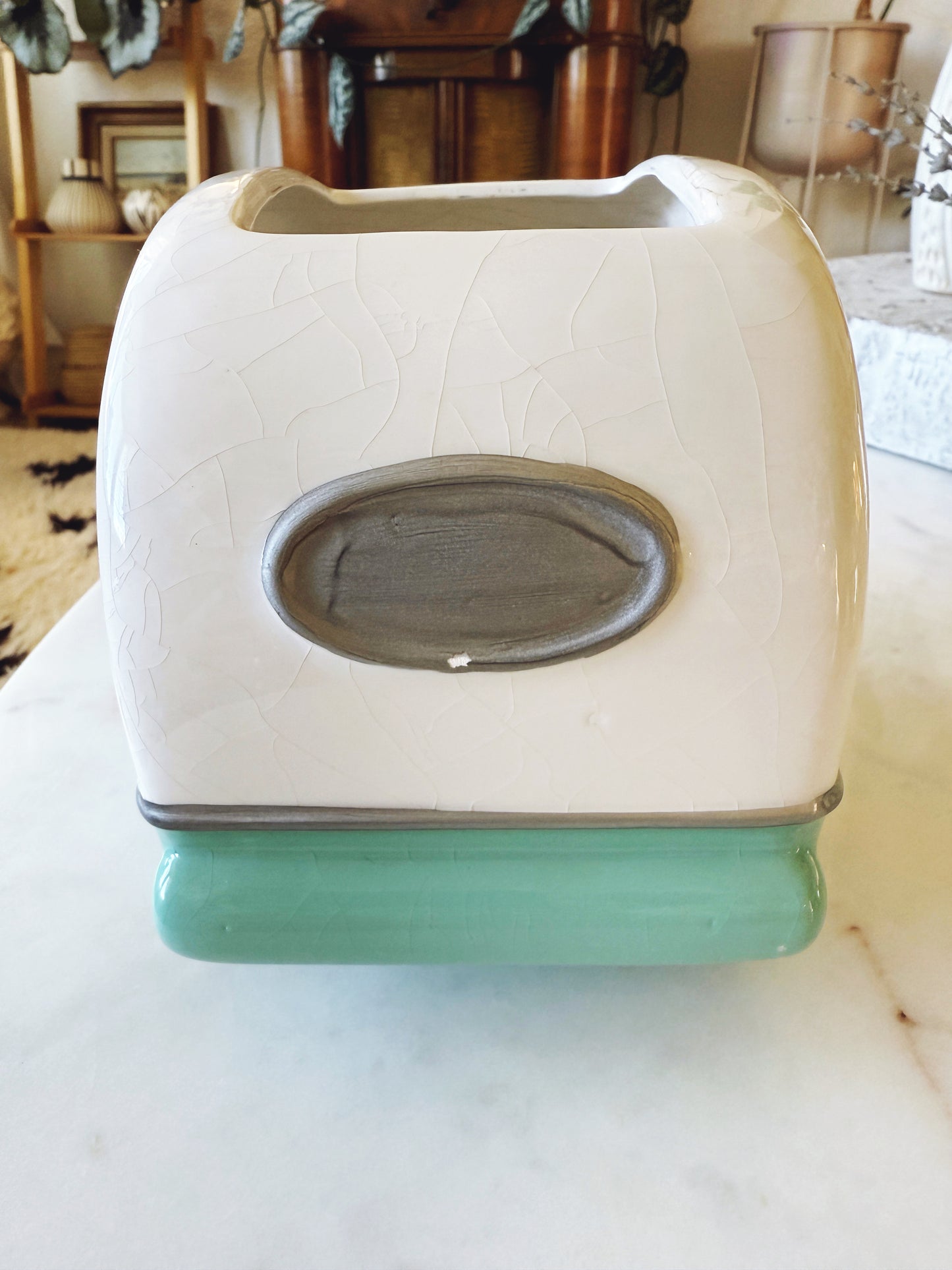 Charming Retro Camper Planter