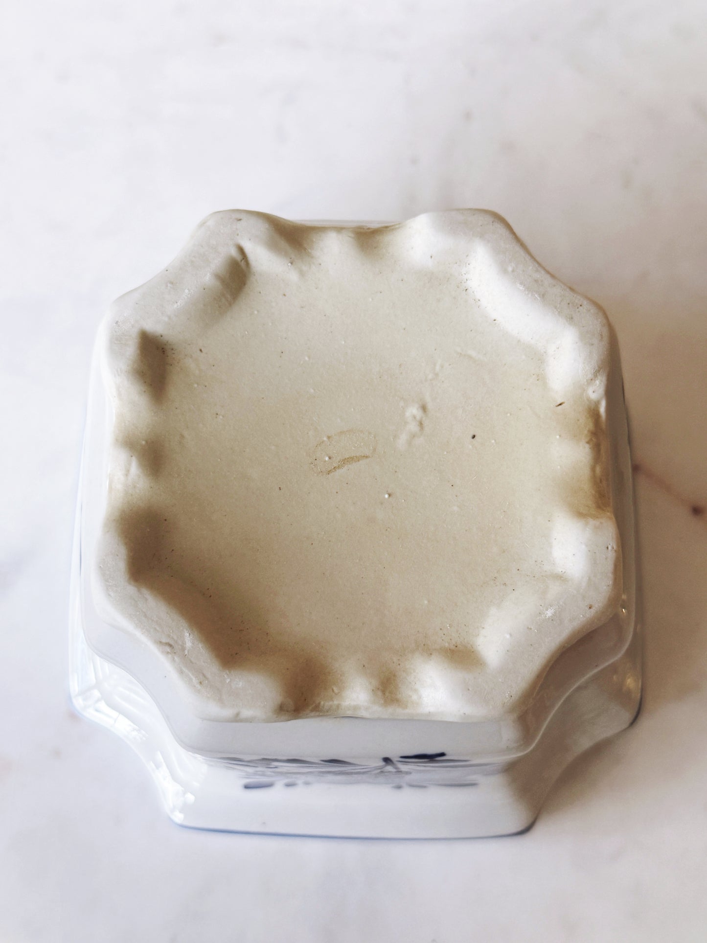 Vintage Chinoiserie Cachepot Floral 4"