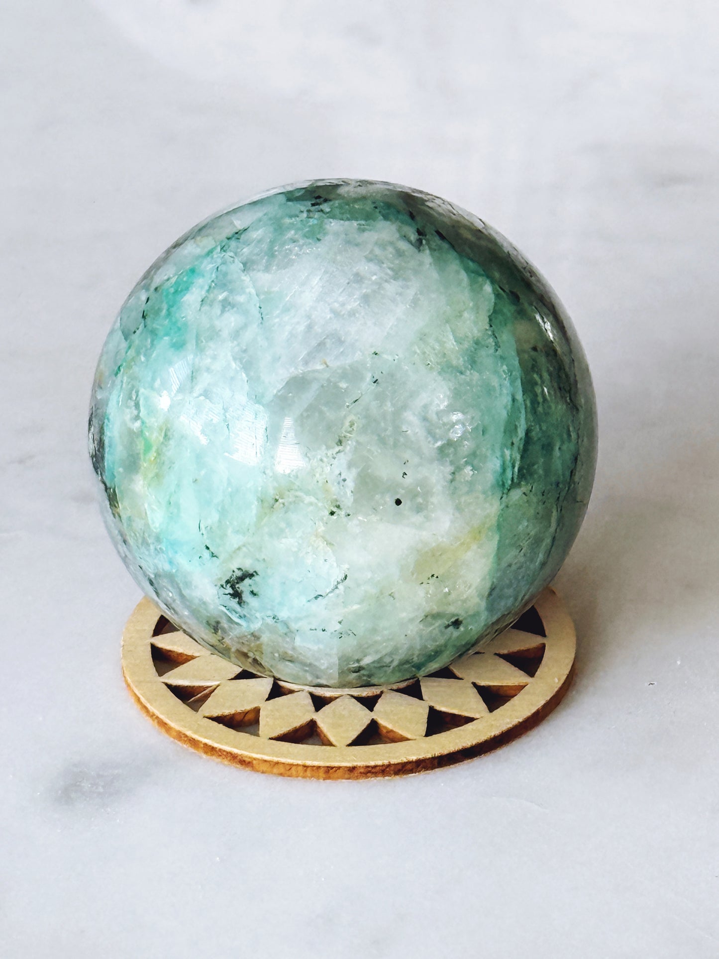Quantum Quattro Chrysocolla Crystal Sphere