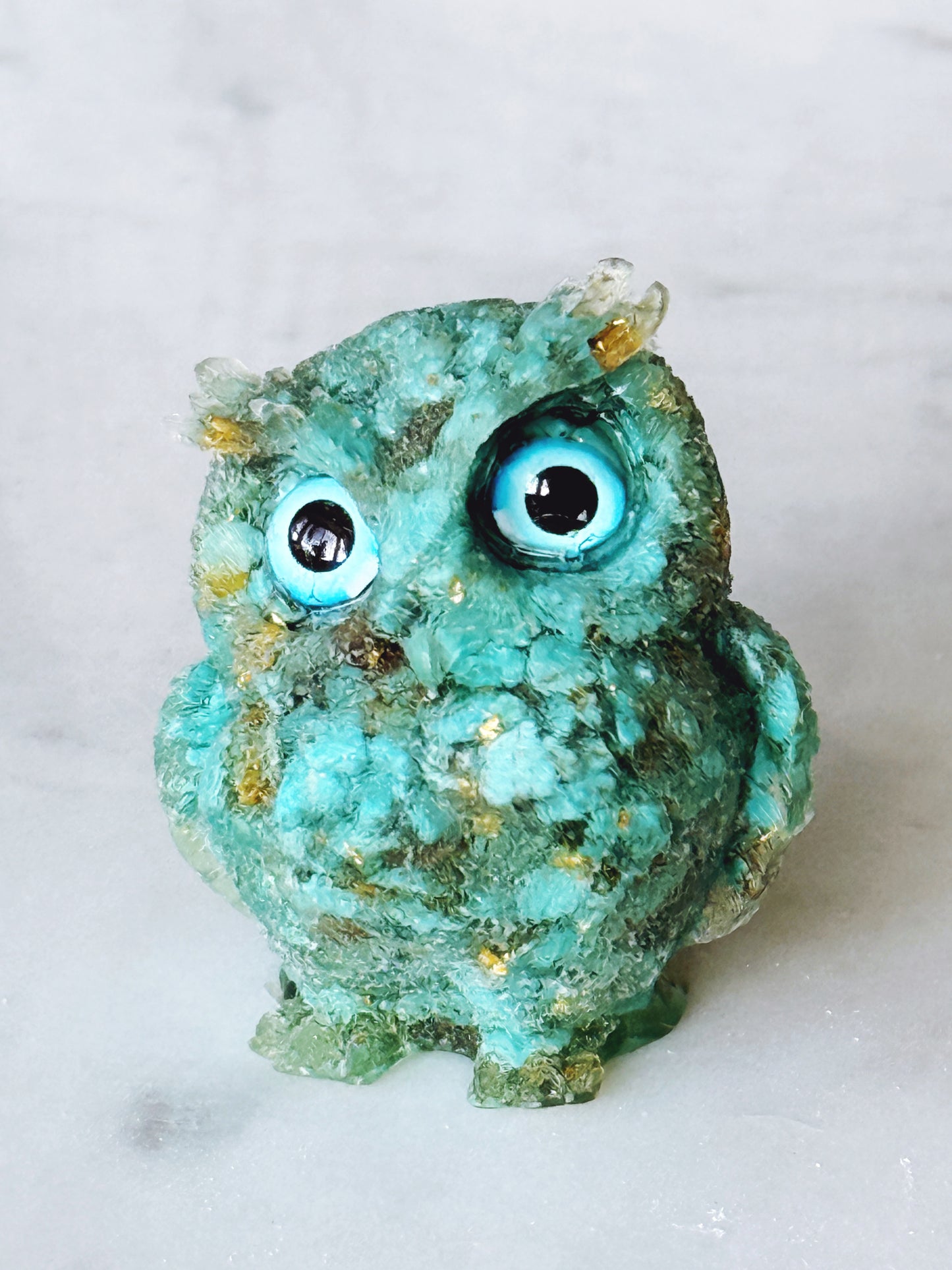 Owl Figurine Turquoise