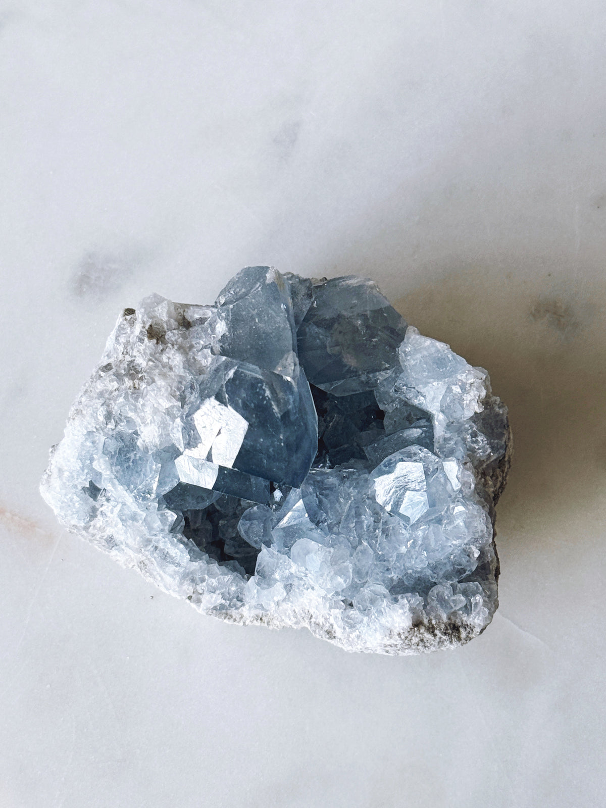 Blue Celestite Crystal Cluster