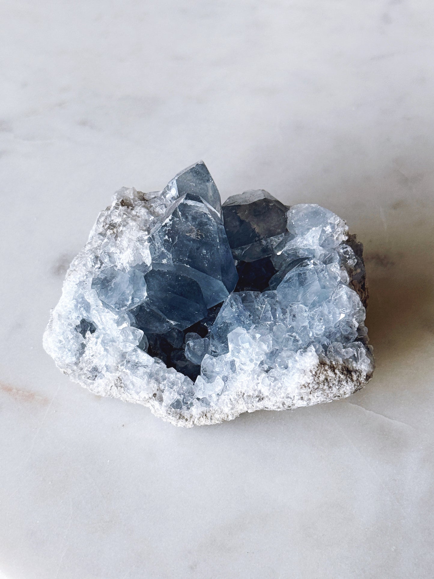 Blue Celestite Crystal Cluster