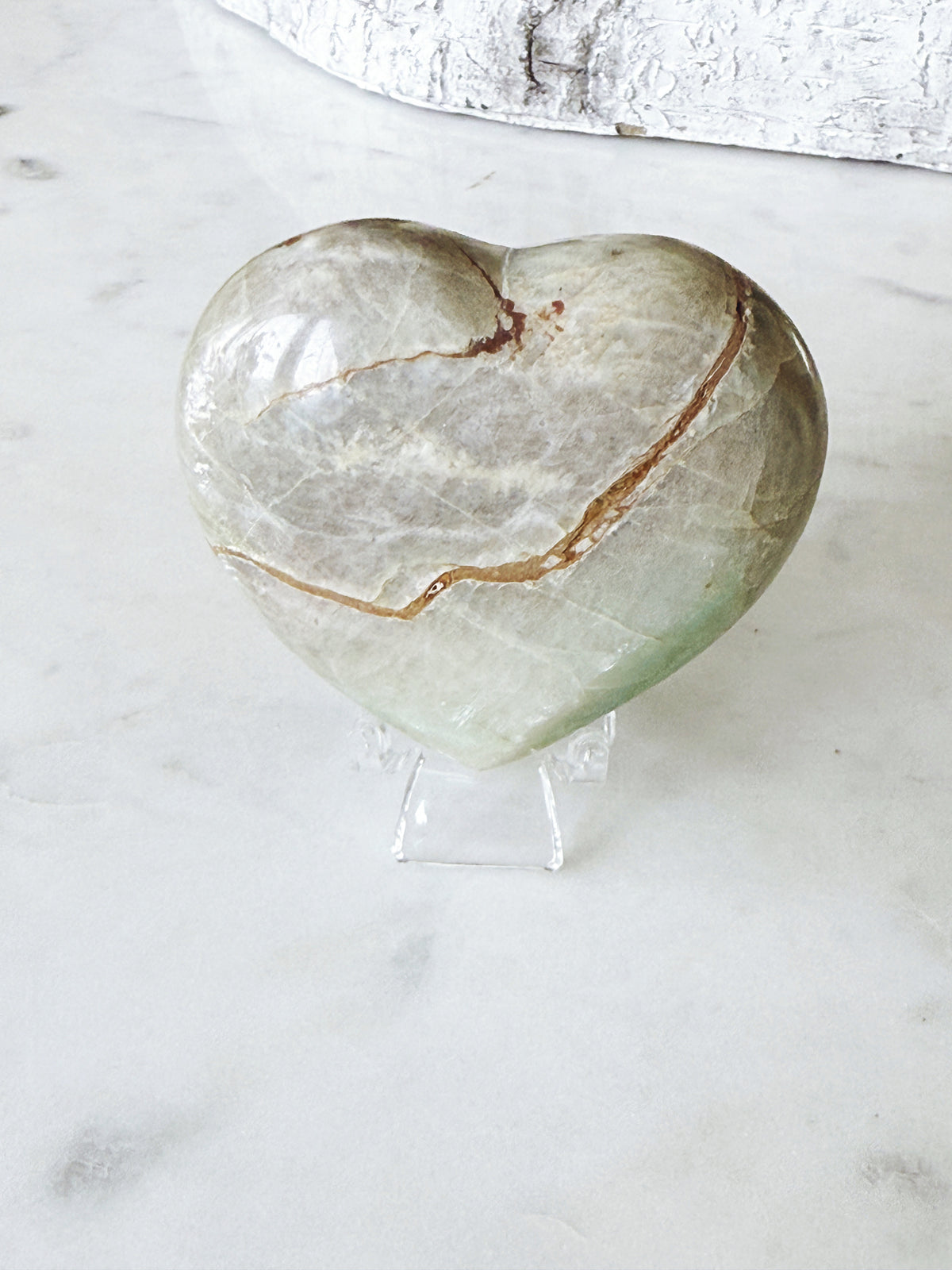 Garnierite Puffy Heart