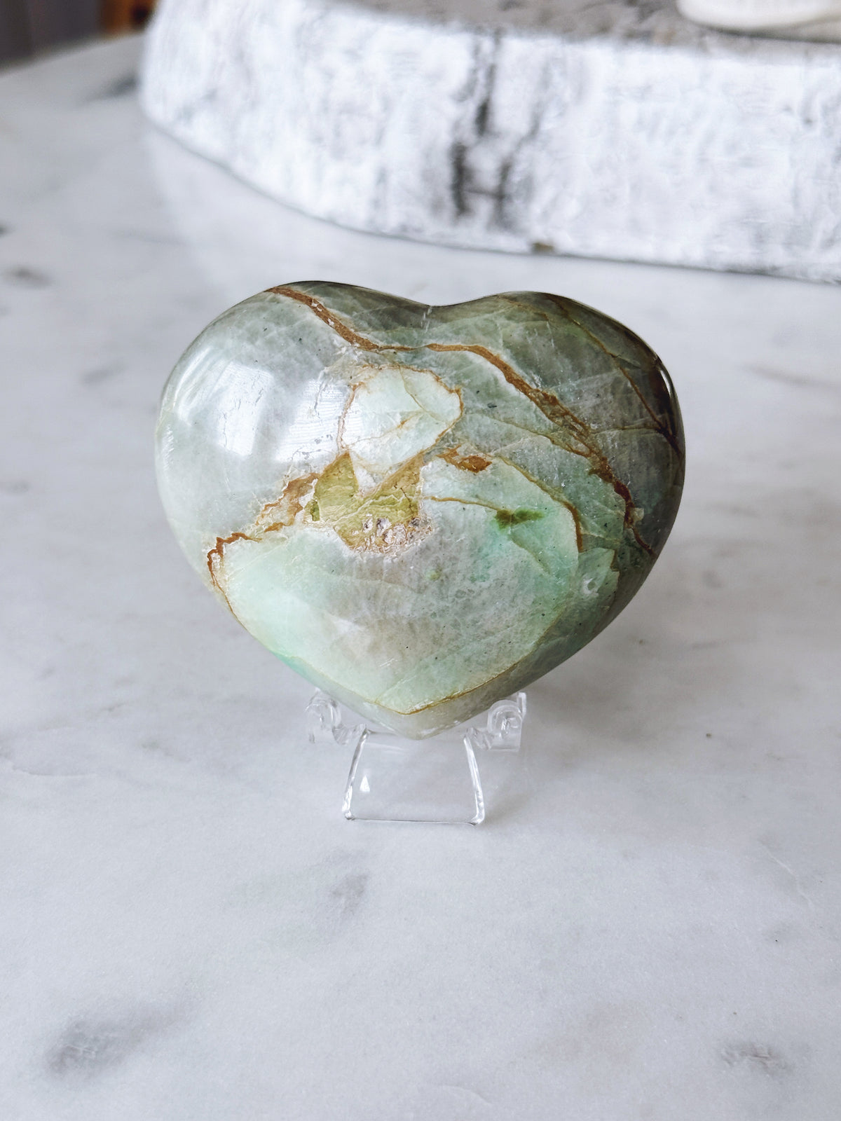 Garnierite Puffy Heart