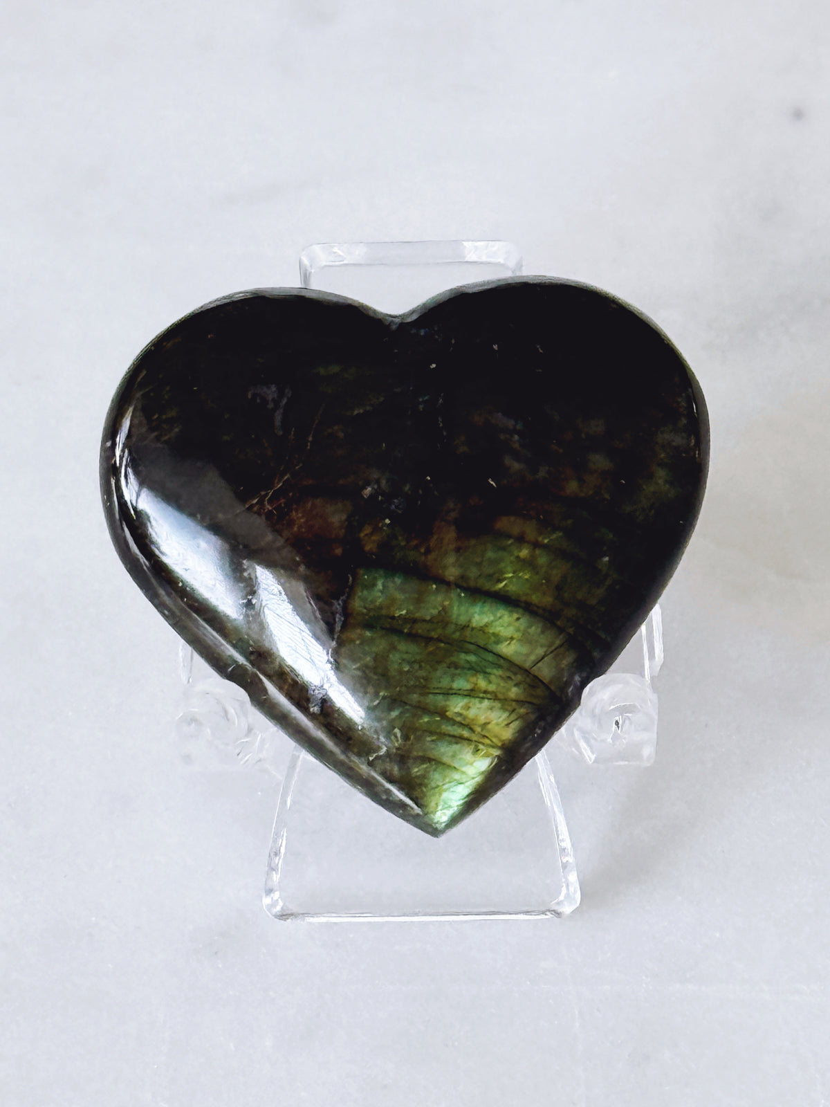Labradorite Crystal Heart