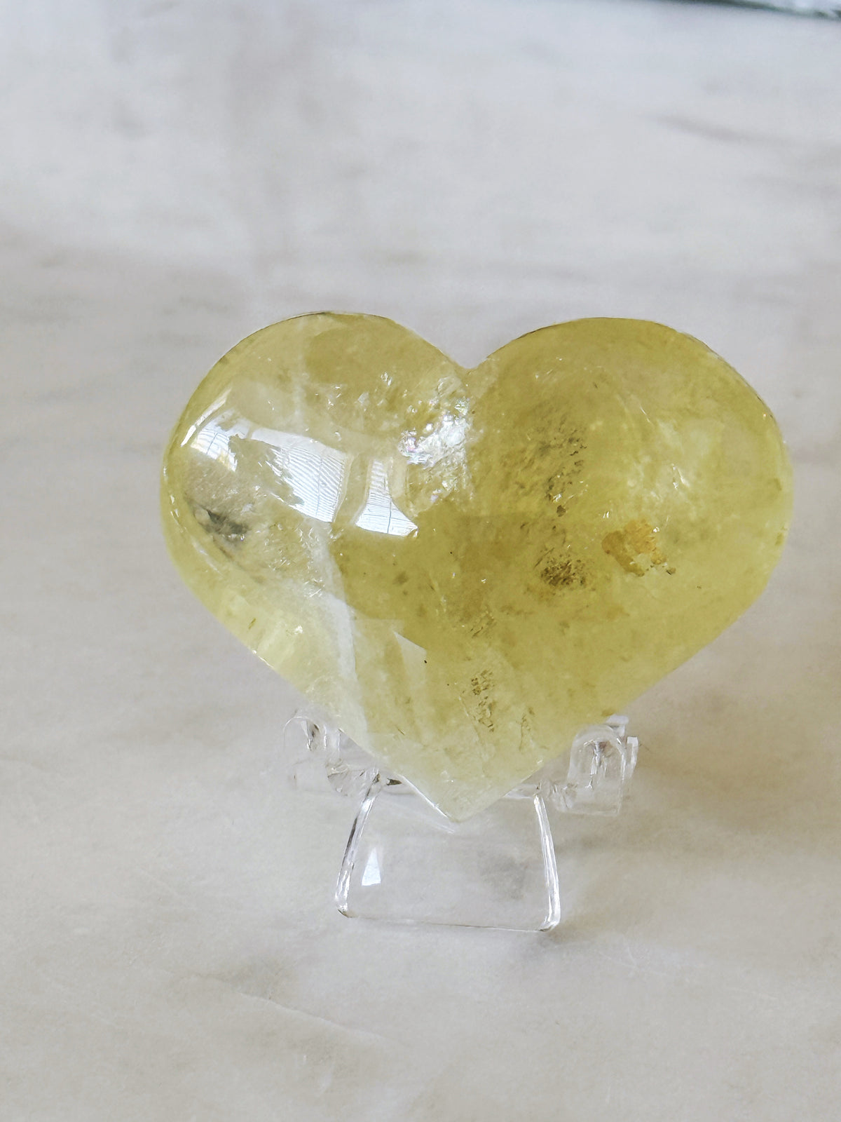 Citrine Polished Heart