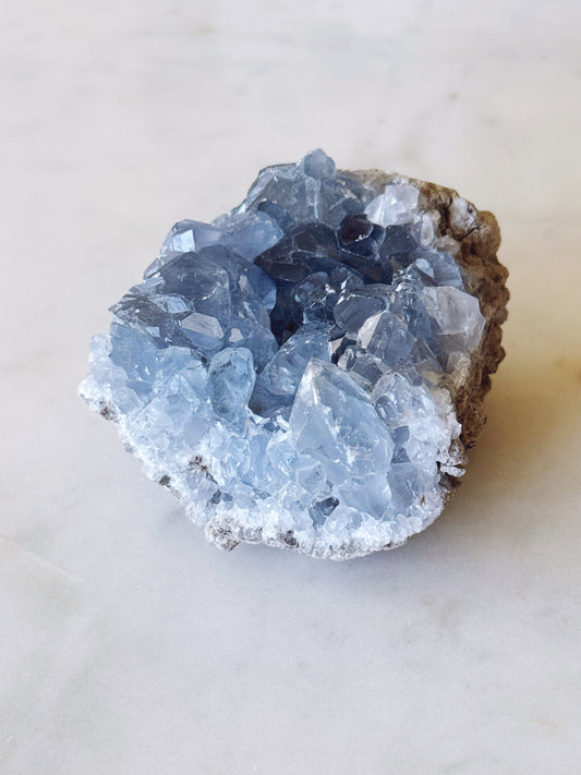 Blue Celestite Crystal Cluster