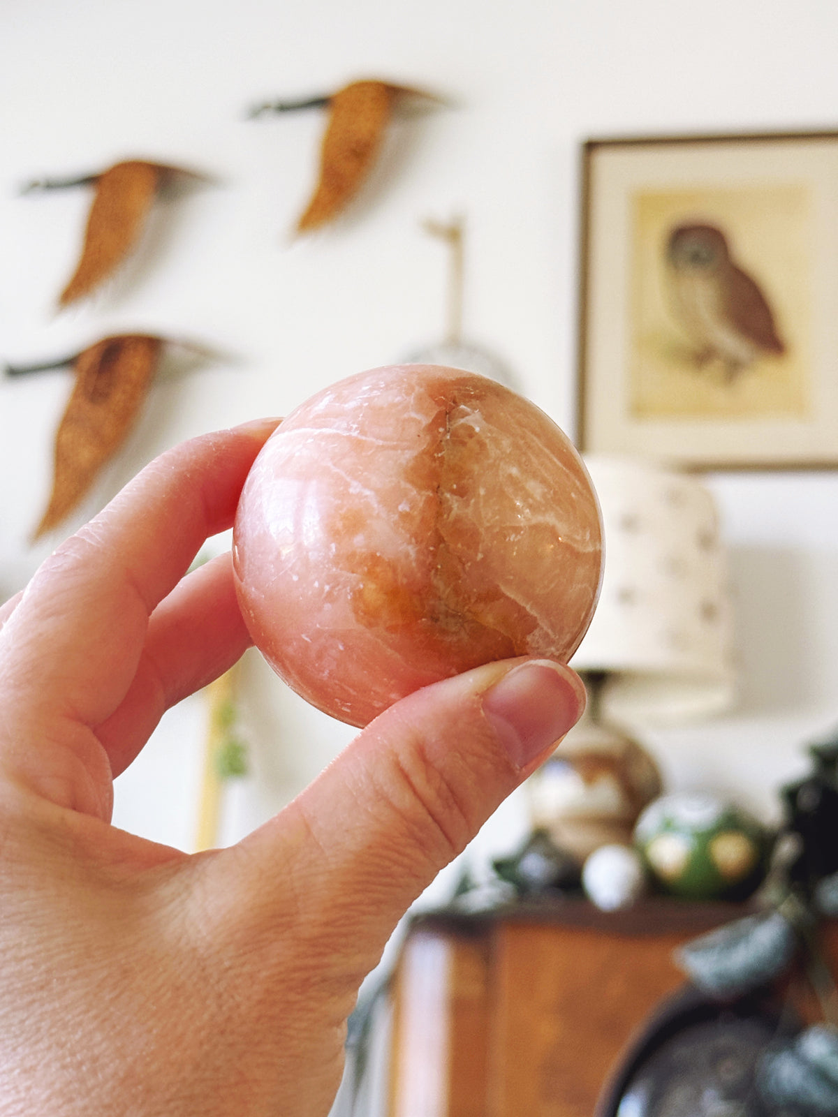 Orange Calcite Sphere