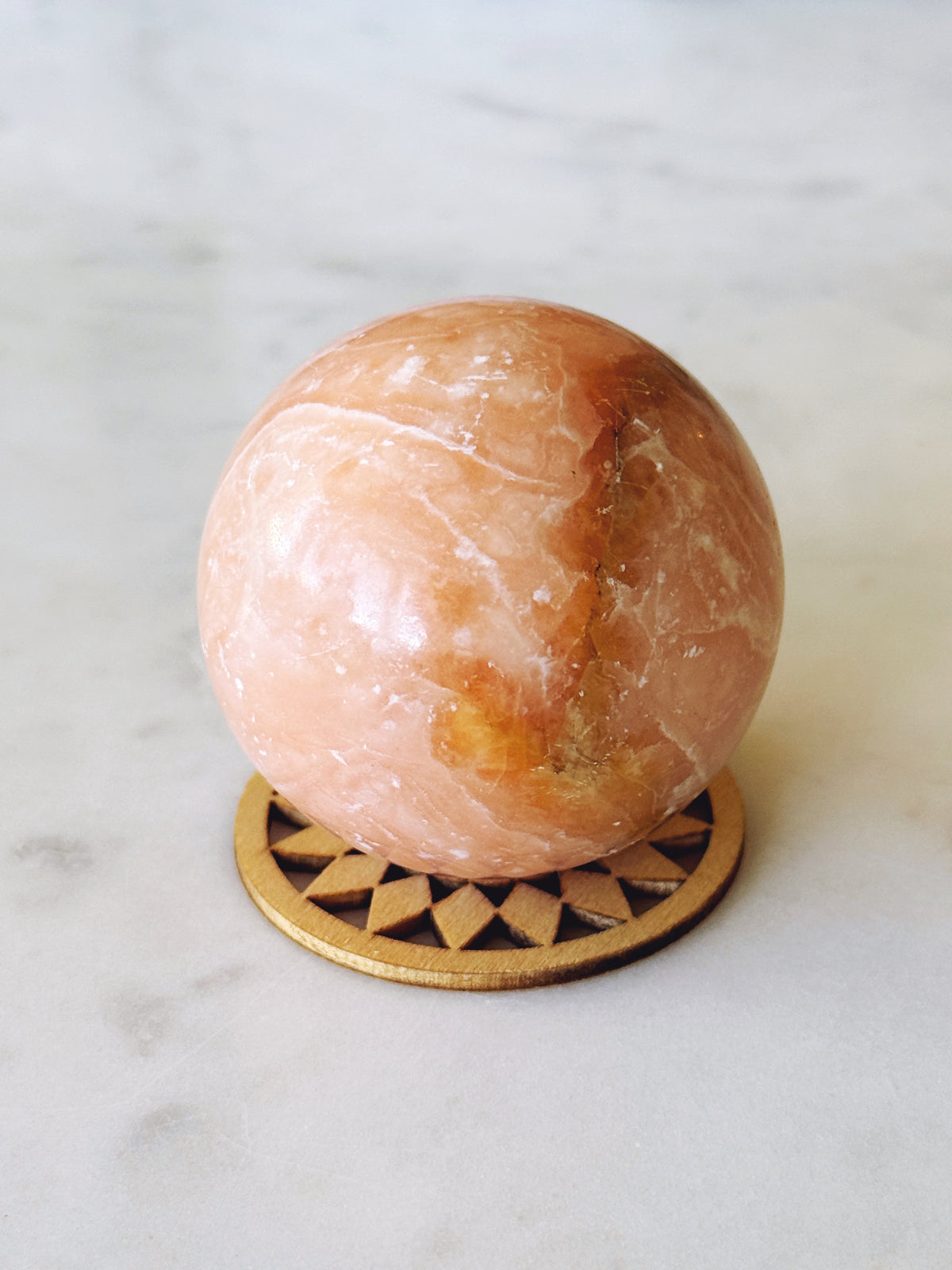 Orange Calcite Sphere