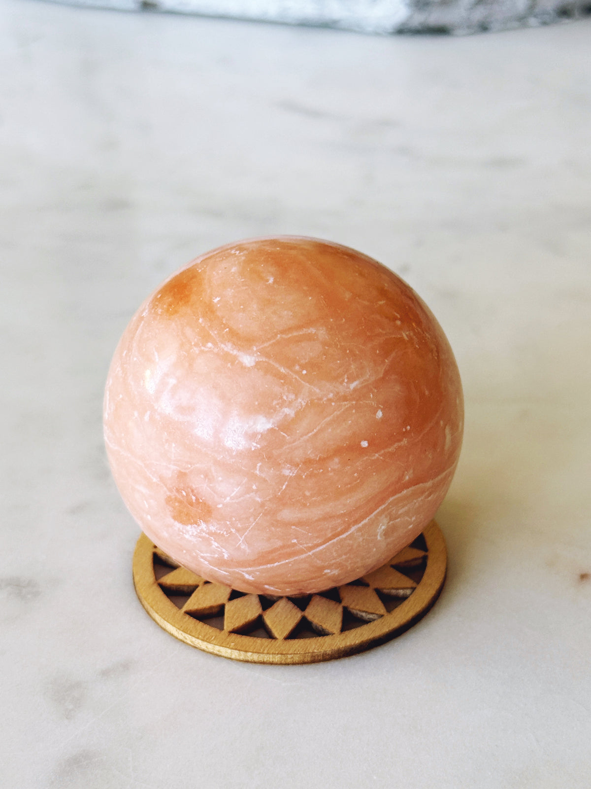 Orange Calcite Sphere