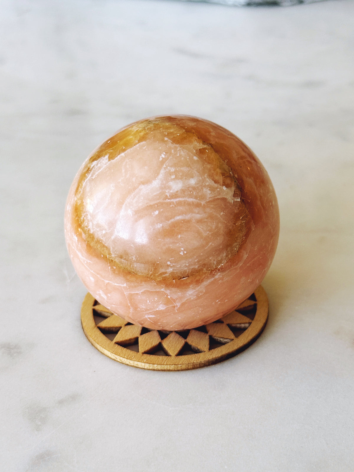 Orange Calcite Sphere