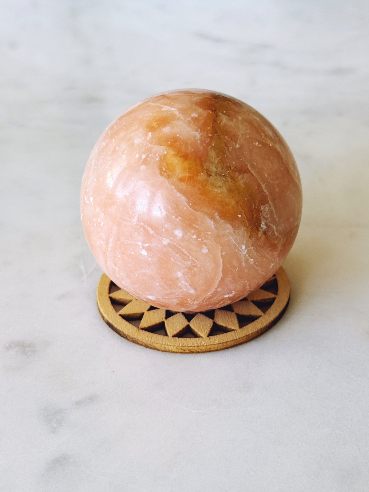 Orange Calcite Sphere