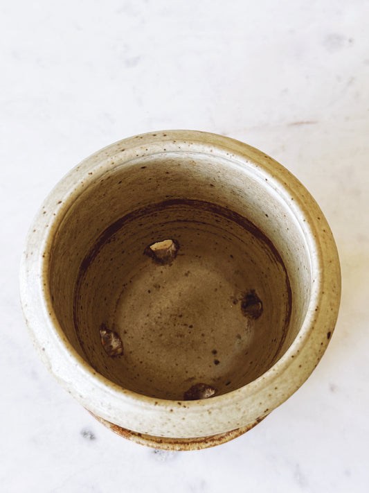 Handmade Vintage Studio Pottery Planter 4"