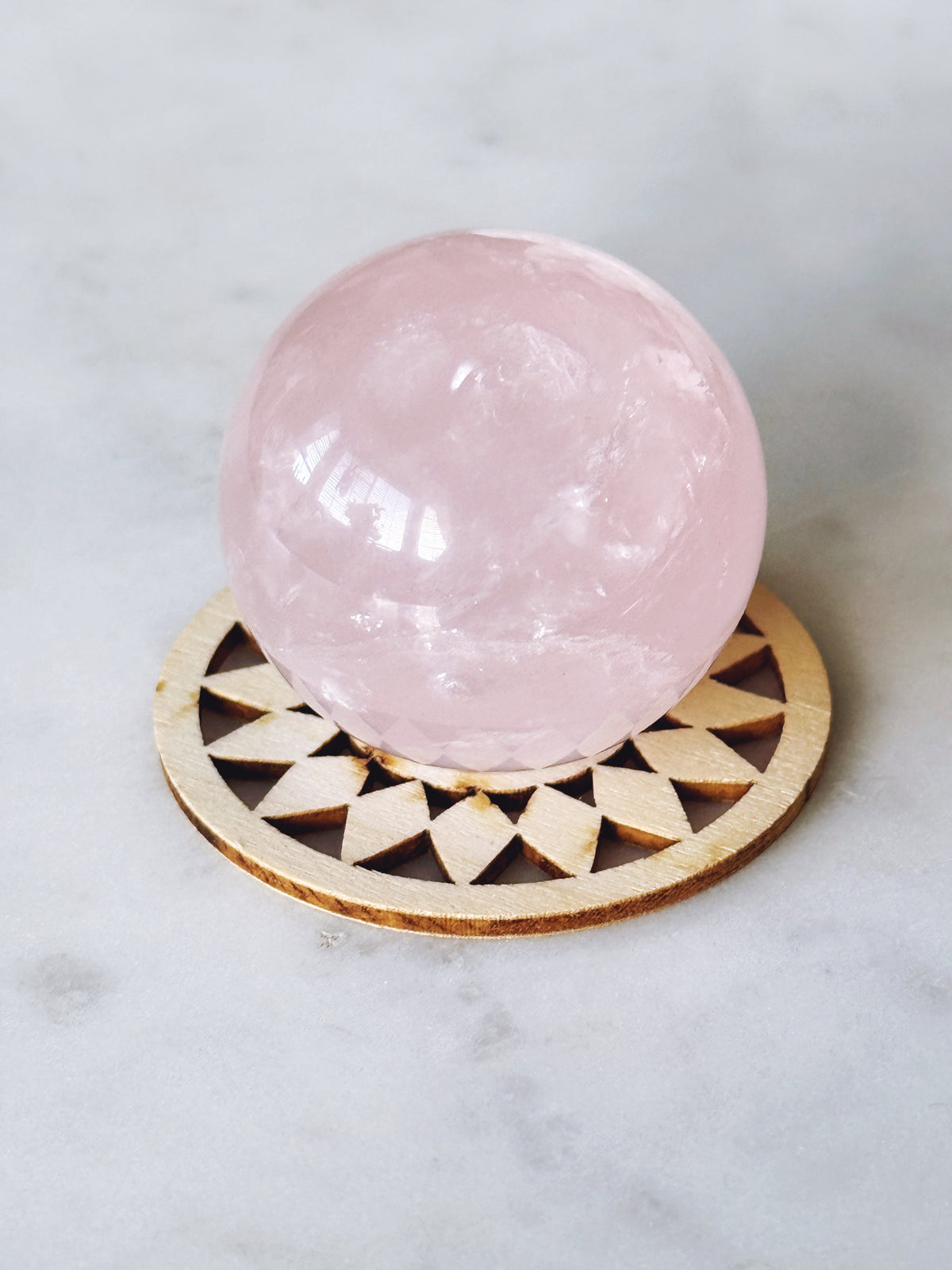 Rose Quartz Pink Sphere