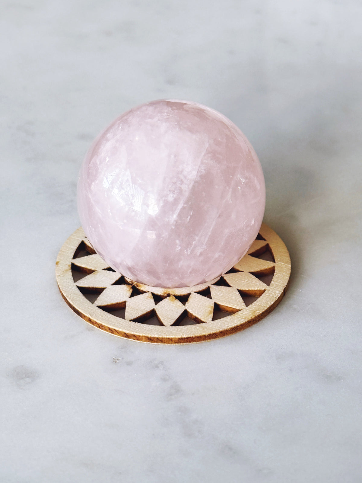 Rose Quartz Pink Sphere