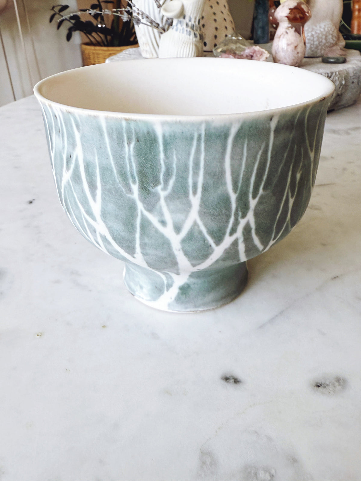 Vintage Andersen Design AD Grey Birch Planter Pedestal