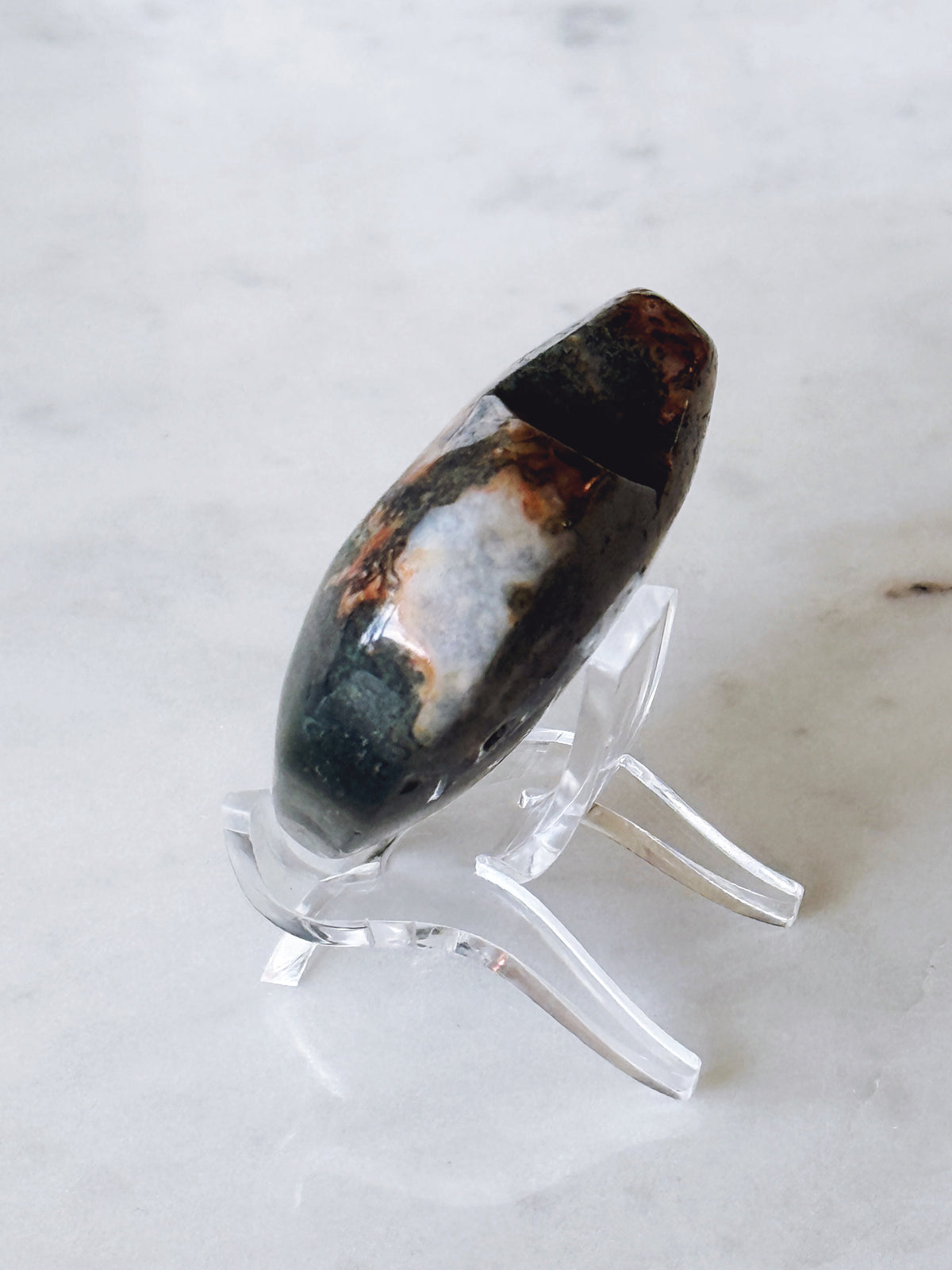 Moss Agate / Ocean Jasper HEART