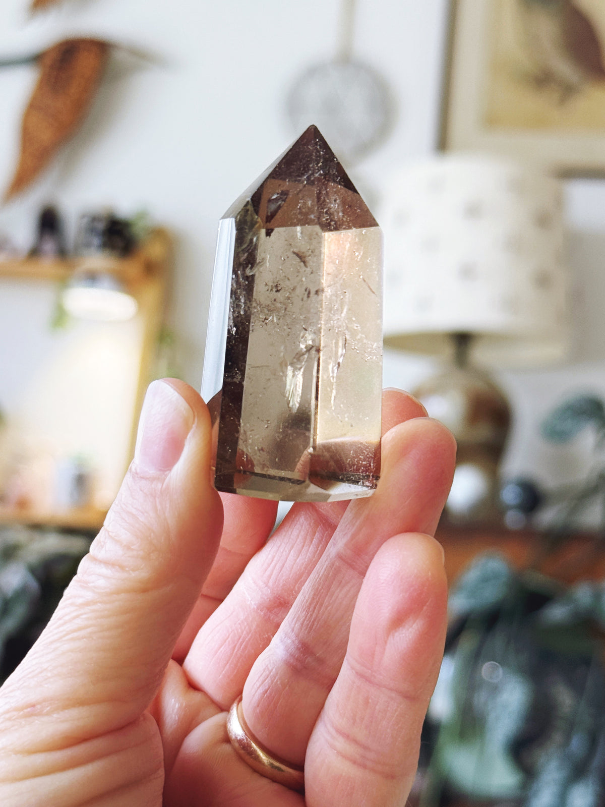 Smoky Yellow Quartz Citrine Tower